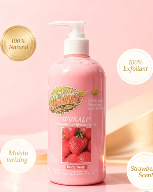 Locion Corporal Purificante e Hidratante Fresa Wokali 500ml